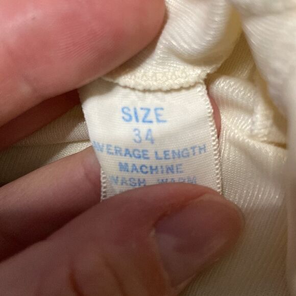 Vintage Sears Slip Cream Color size 34 - Picture 4 of 9